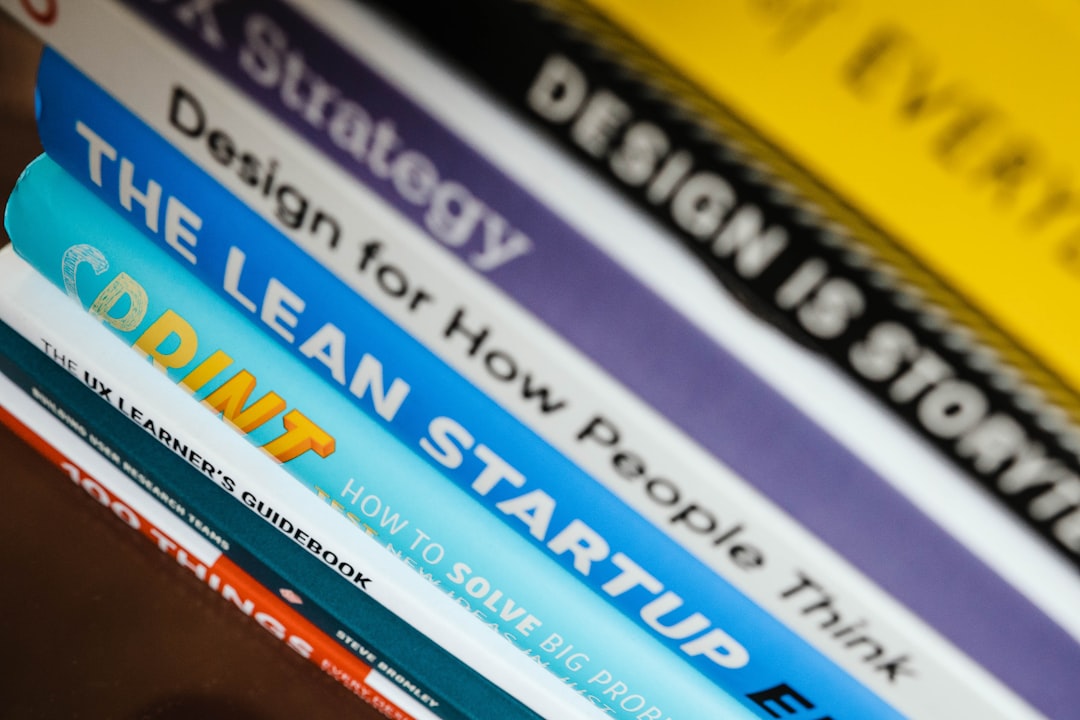 blue white and yellow books